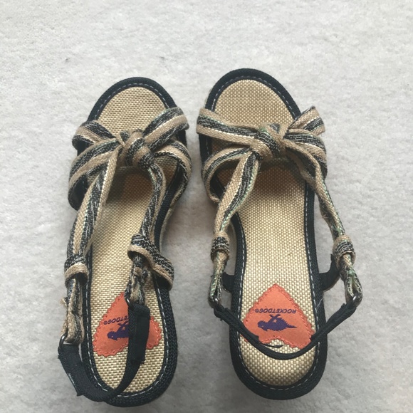 Rope heel wedge sandals - Picture 5 of 9